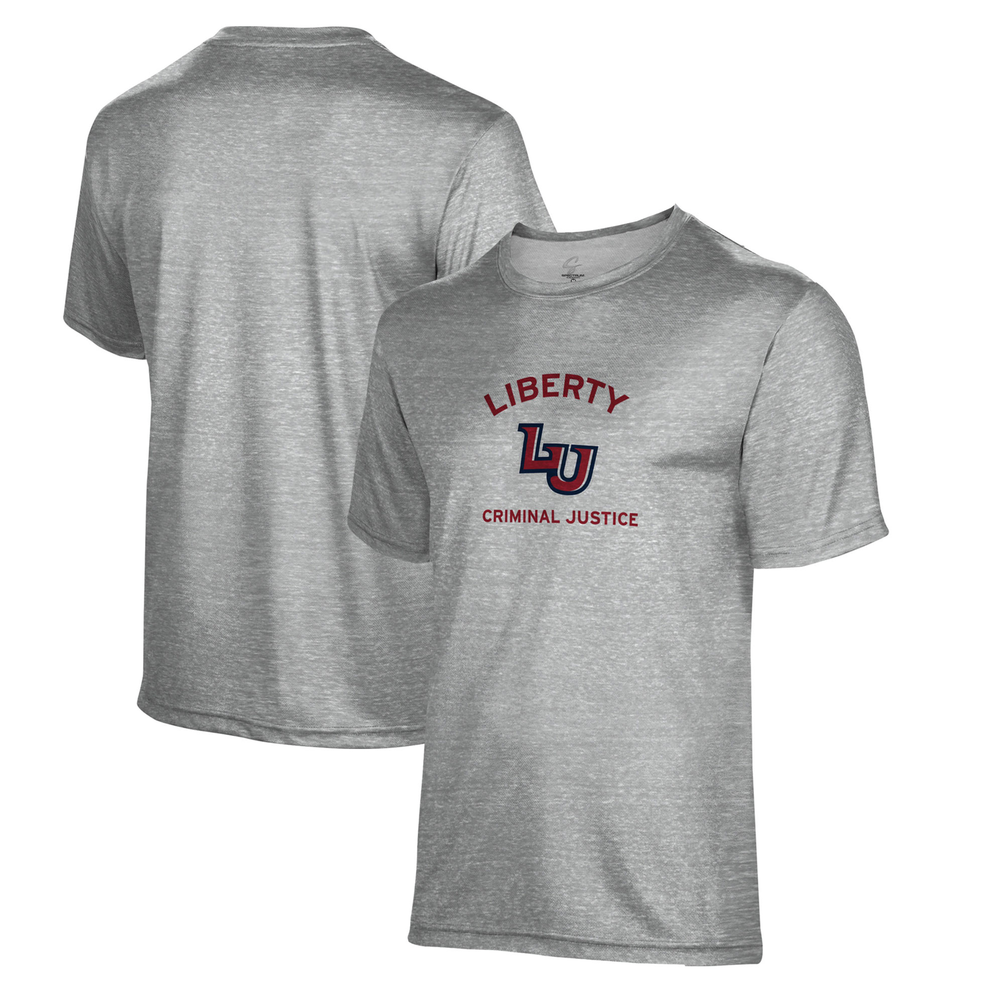 Youth ProSphere Gray Liberty Flames Criminal Justice T-Shirt