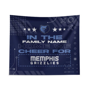 Pegasus Memphis Grizzlies 51" x 60" We Cheer For Personalized Wall Tapestry