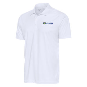 Men's Antigua White Kansas Speedway Tribute Polo