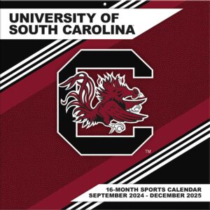 South Carolina Gamecocks 2024-2025 12” x 12” Team Wall Calendar