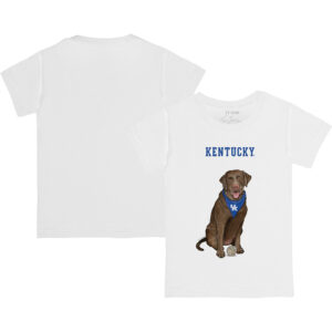 Youth Tiny Turnip White Kentucky Wildcats Chocolate Lab T-Shirt