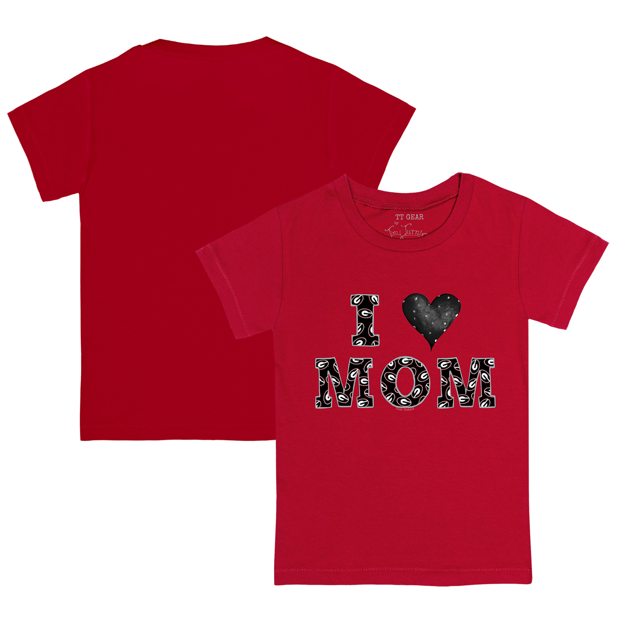 Infant Tiny Turnip Red Georgia Bulldogs Mom T-Shirt - Image 5