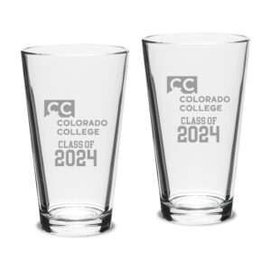Colorado College Tigers Class of 2024 Two-Piece 16oz. Classic Pint Glass Set
