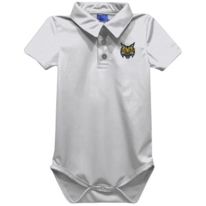 Infant Vive La Fete White Quinnipiac Bobcats Polo Bodysuit