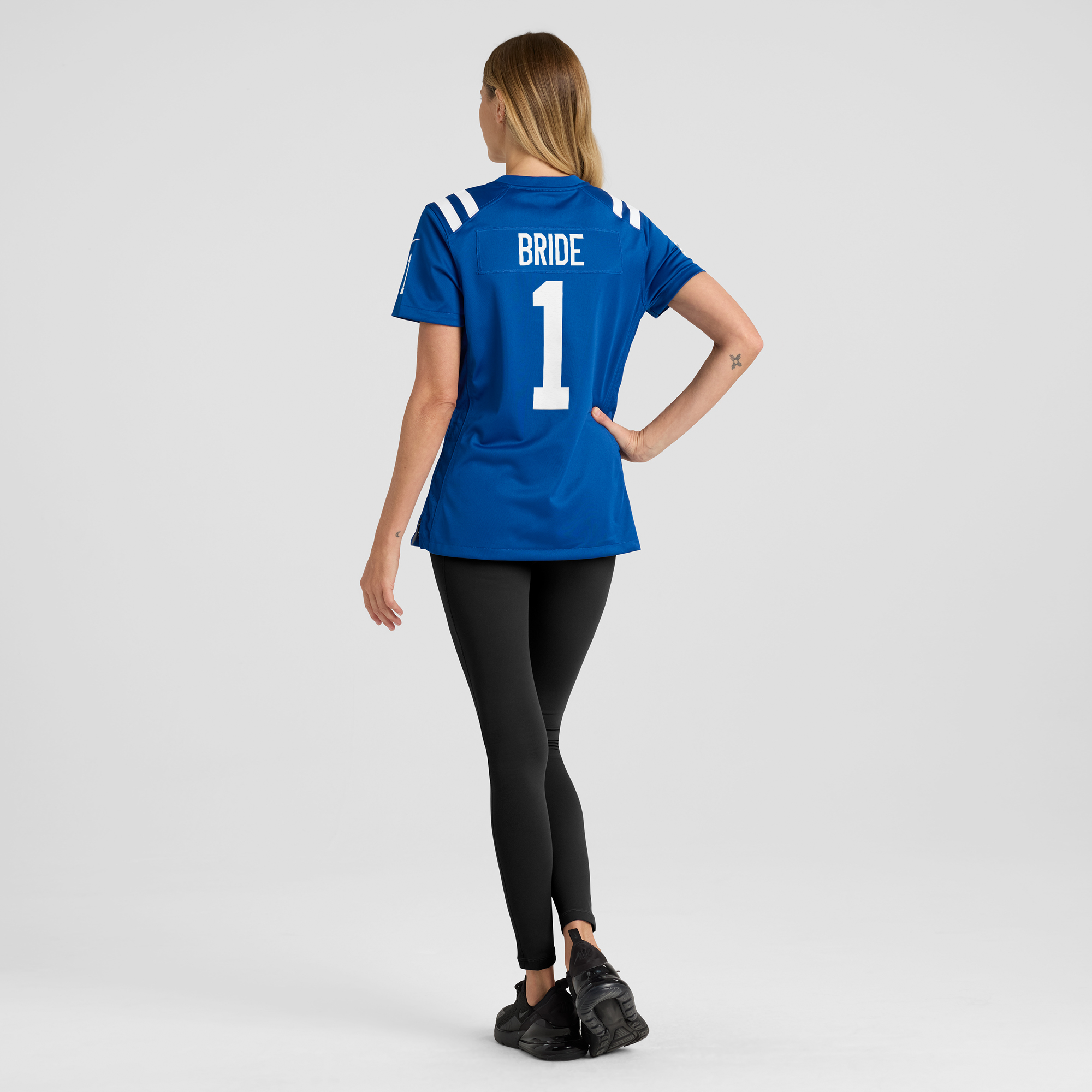 Women's Nike Number 1 Bride Royal Indianapolis Colts Game Jersey - Image 9