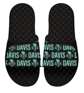Unisex ISlide Marquesha Davis New York Liberty Team Pattern Slide Sandals