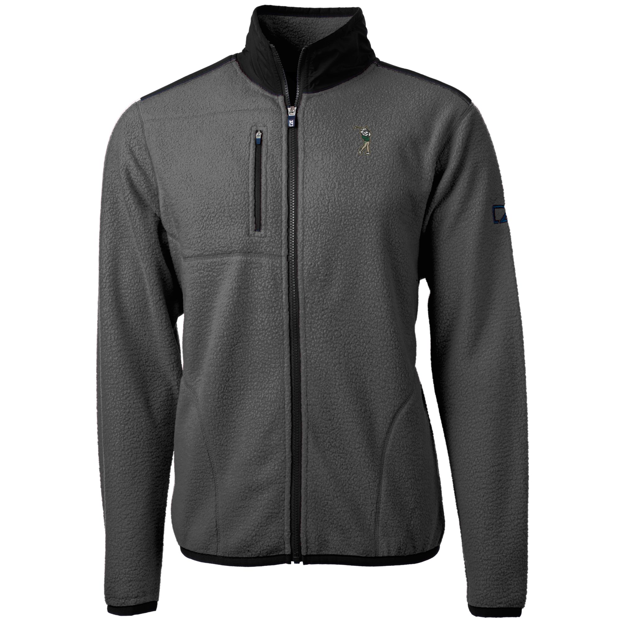 Men's Cutter & Buck Gray South Florida Bulls Cascade Eco Sherpa Fleece Full-Zip Jacket - Image 3