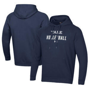 Men's Under Armour Navy Yale Bulldogs Rival Fleece Pullover Hoodie