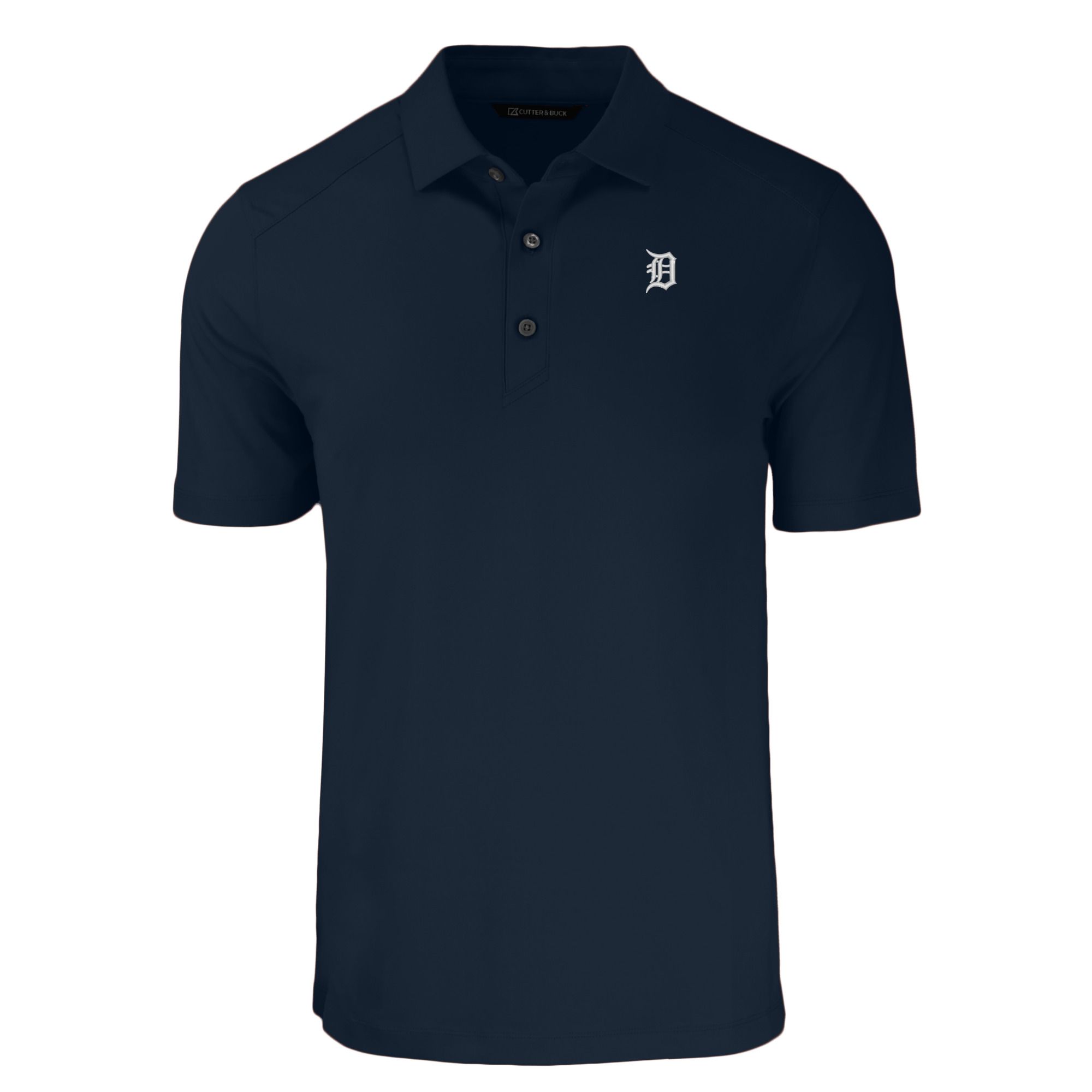 Men's Cutter & Buck Navy Detroit Tigers Big & Tall Forge Eco Stretch Recycled Polo - Image 6