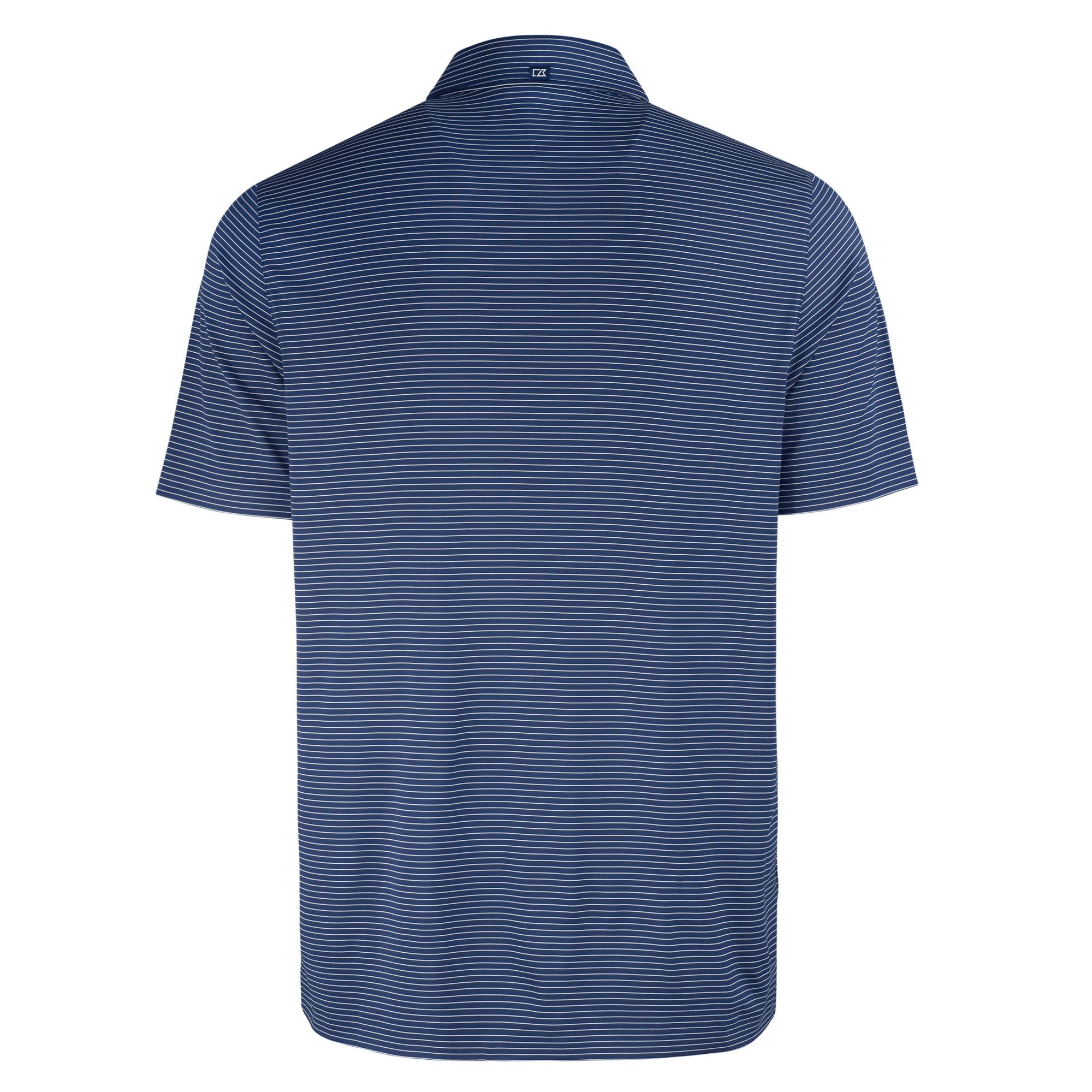 Men's Cutter & Buck Navy Washington Commanders Forge Eco Fine Line Stripe Polo - Image 4
