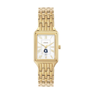 Women's Fossil Georgetown Hoyas Raquel Gold-Tone Stainless Steel Watch