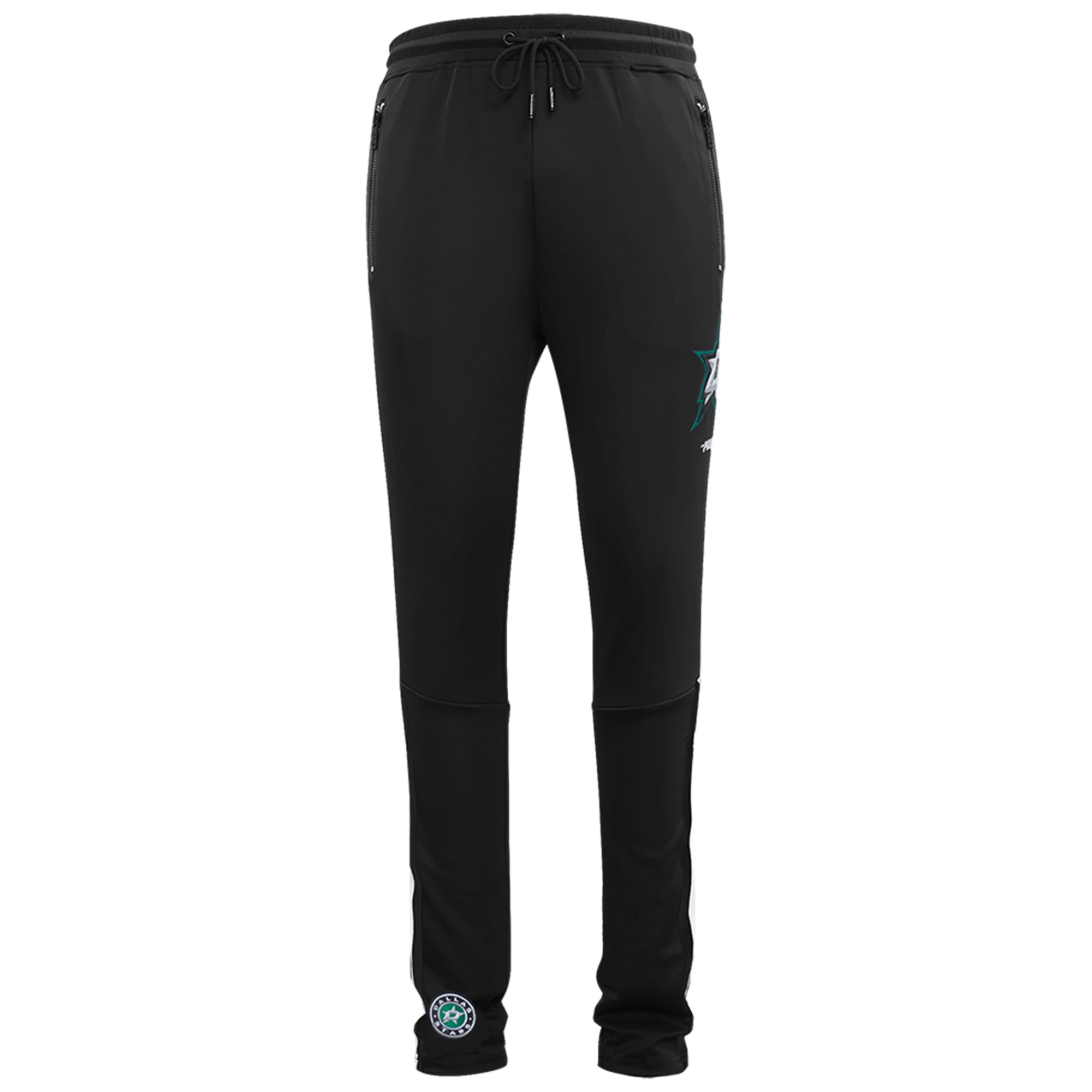 Men's Pro Standard Black Dallas Stars Classic Chenille Track Pants - Image 3