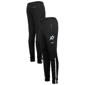 Men's Pro Standard Black Dallas Stars Classic Chenille Track Pants