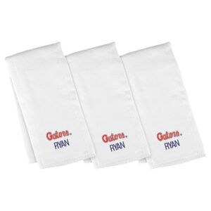 Infant Chad & Jake Florida Gators Personalized Burp Cloth Three-Pack Set