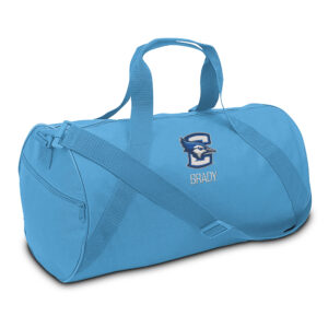 Youth Light Blue Creighton Bluejays Personalized Duffel Bag