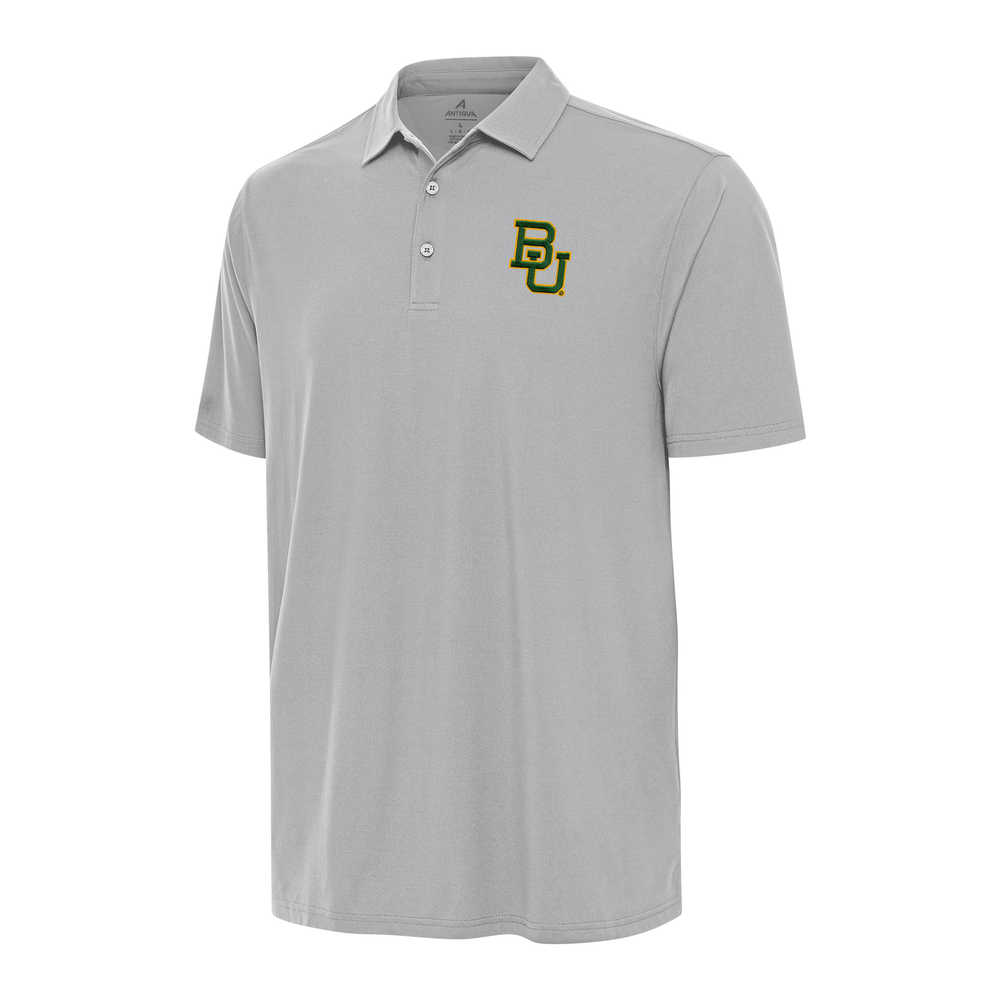 Men's Antigua Gray Baylor Bears Era Polo