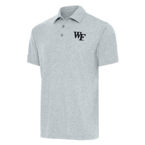 Men's Antigua  Heather Gray Wake Forest Demon Deacons Big & Tall Par 3 Polo