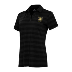 Women's Antigua Black Army Black Knights Tunnel Polo