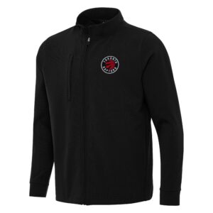 Men's Antigua Black Toronto Raptors Regard Full-Zip Jacket