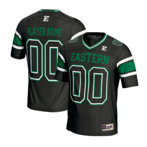 Unisex GameDay Greats  Black Eastern Michigan Eagles NIL Pick-A-Player Lightweight Football Fashion Jersey