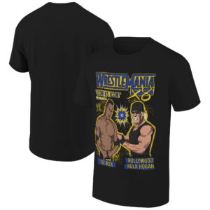 Men's Ripple Junction Black WrestleMania X8 Icon vs. Icon T-Shirt