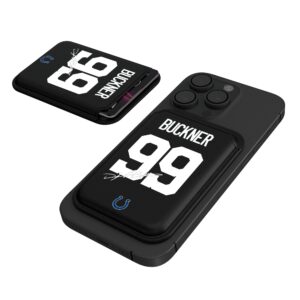 Keyscaper DeForest Buckner Black Indianapolis Colts Magnetic Credit Card Wallet