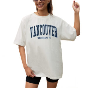 Women's Gameday Couture  Cream Vancouver Whitecaps FC Goal Line Oversized T-Shirt