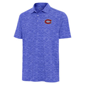 Men's Antigua  Heather Navy Montreal Canadiens Static Polo