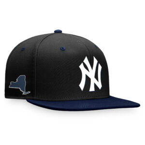 Men's Fanatics  Black/Navy New York Yankees State Side Two-Tone Snapback Hat