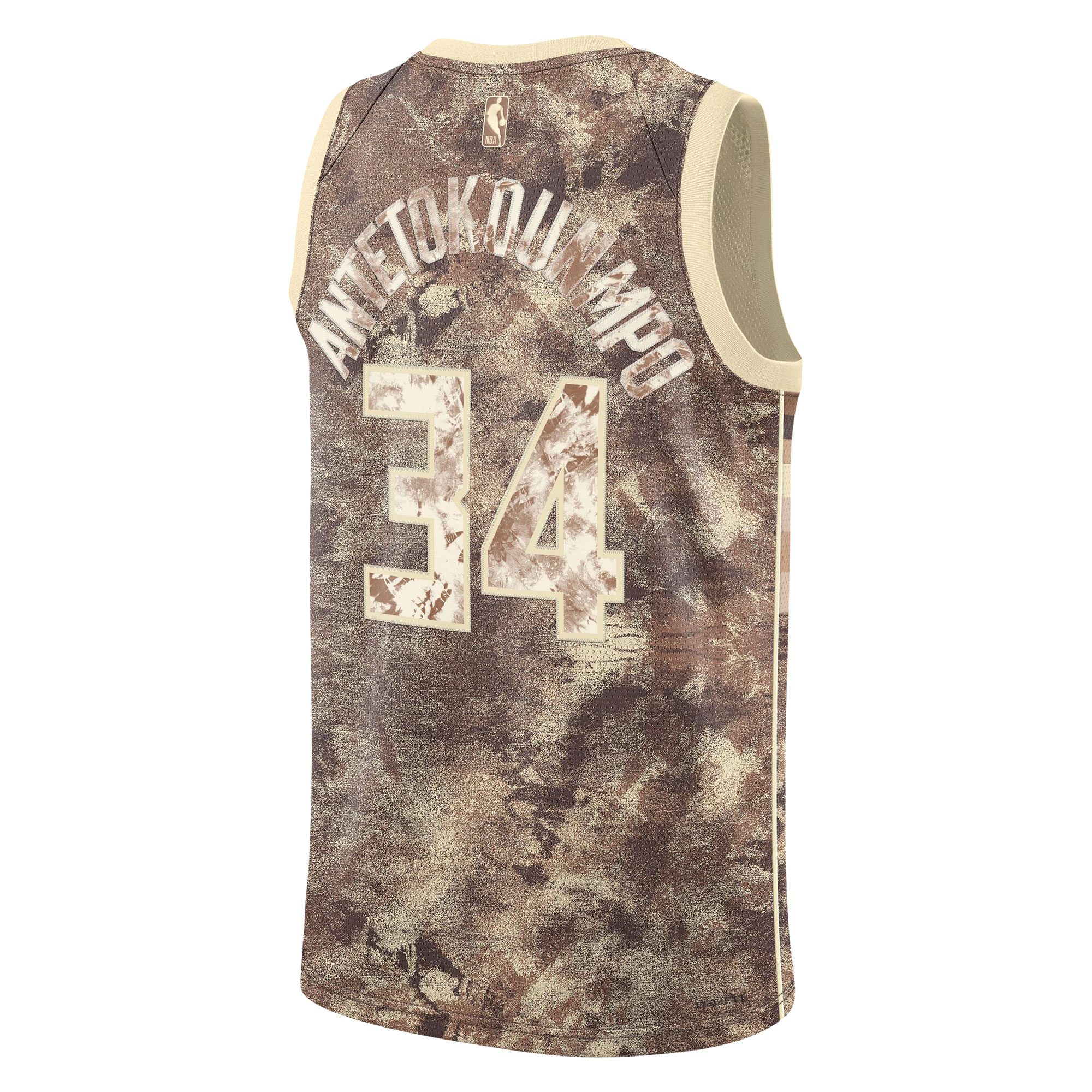 Unisex Nike Giannis Antetokounmpo Brown Milwaukee Bucks Select Series Swingman Jersey - Image 7