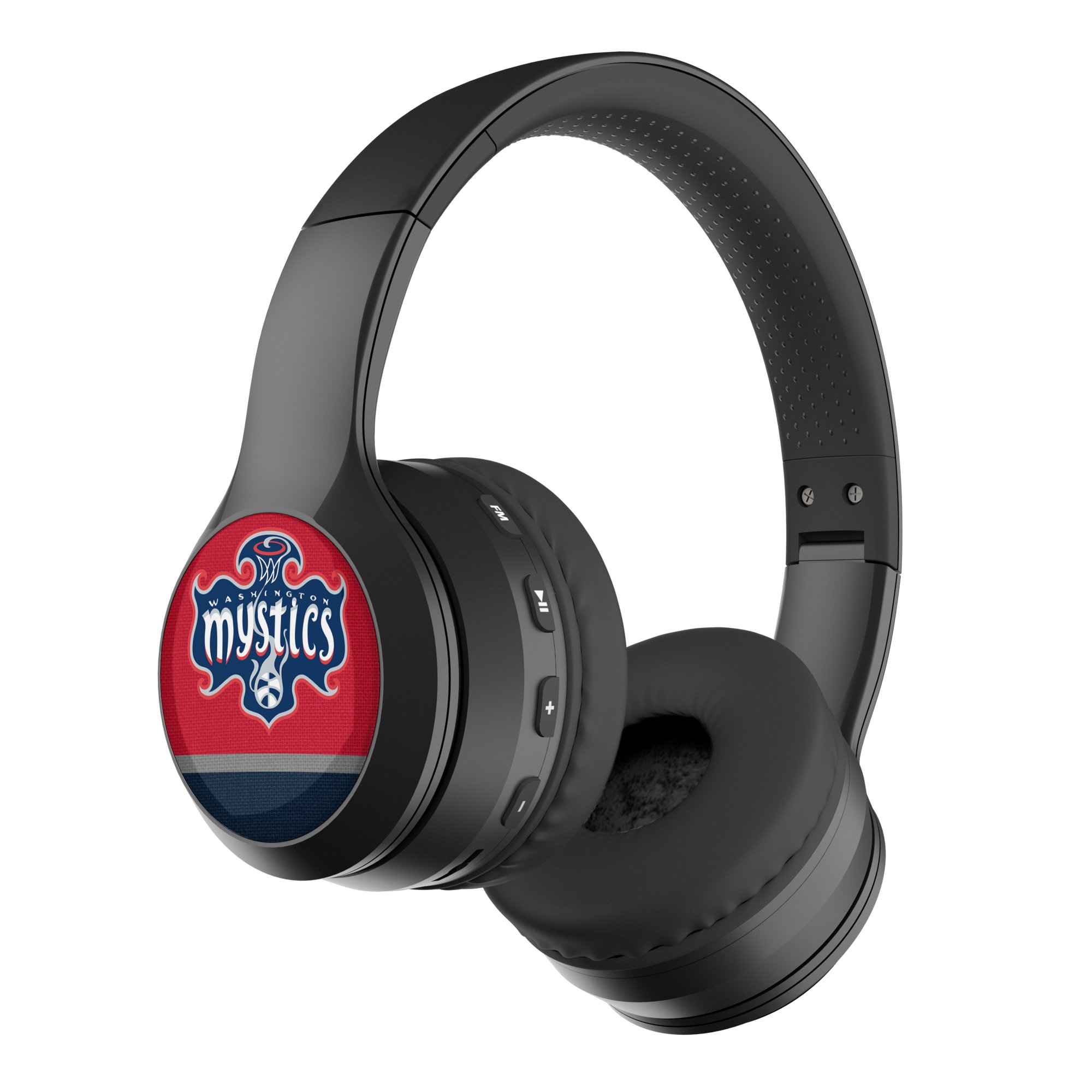 Keyscaper Washington Mystics Stripe Wireless Bluetooth Headphones with Case