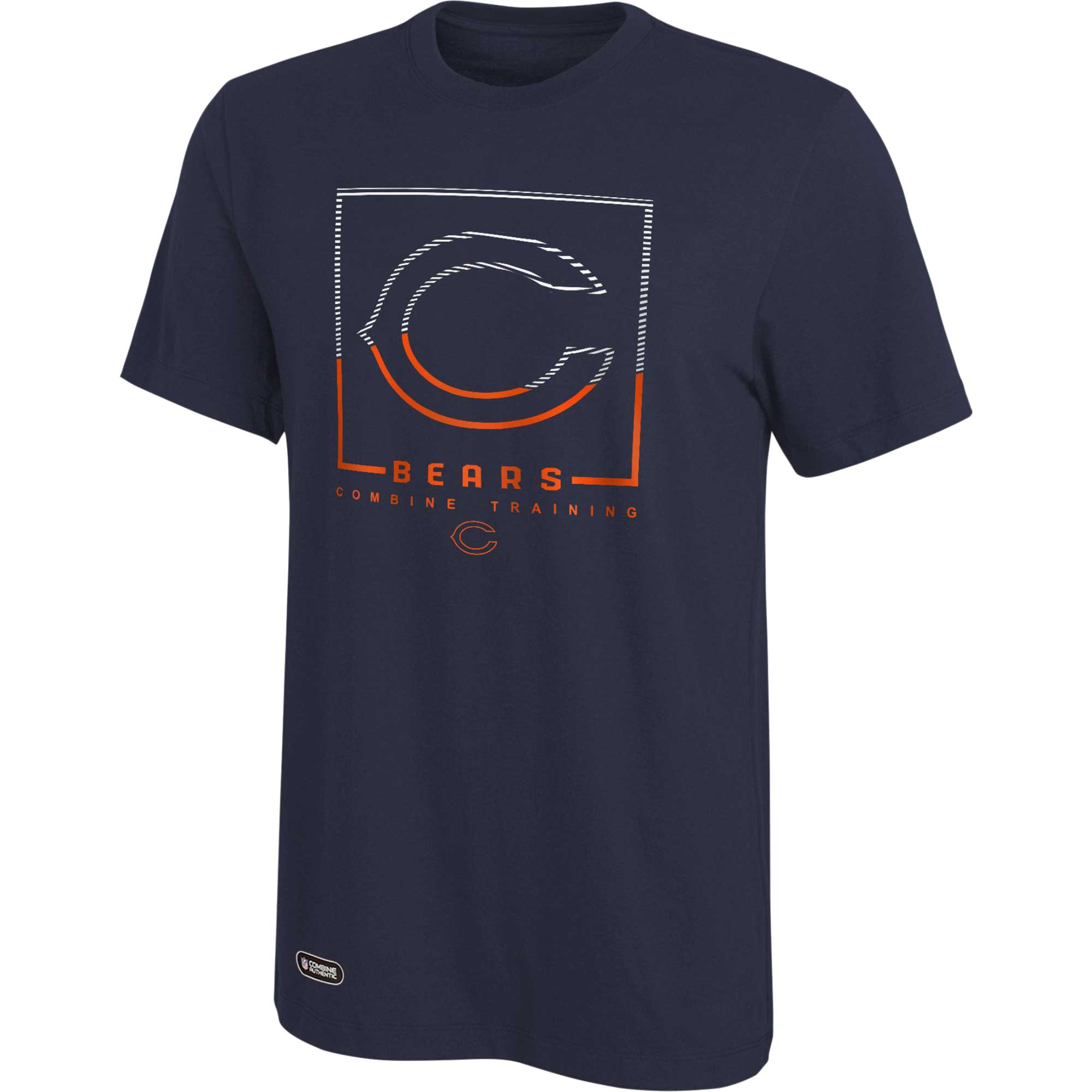 Men's Navy Chicago Bears Combine Authentic Clutch T-Shirt - Image 3