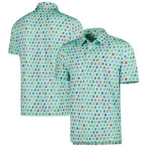Men's Green Kentucky Derby Jockey EcoTec Polo