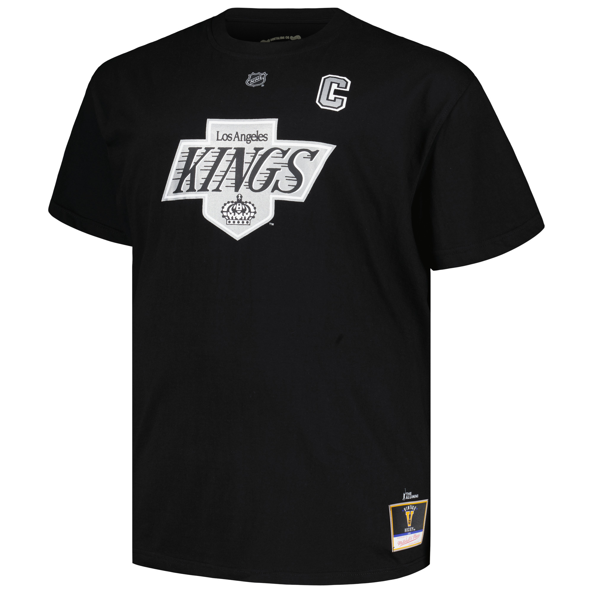 Men's Profile Wayne Gretzky Black Los Angeles Kings Big & Tall Name & Number T-Shirt - Image 6