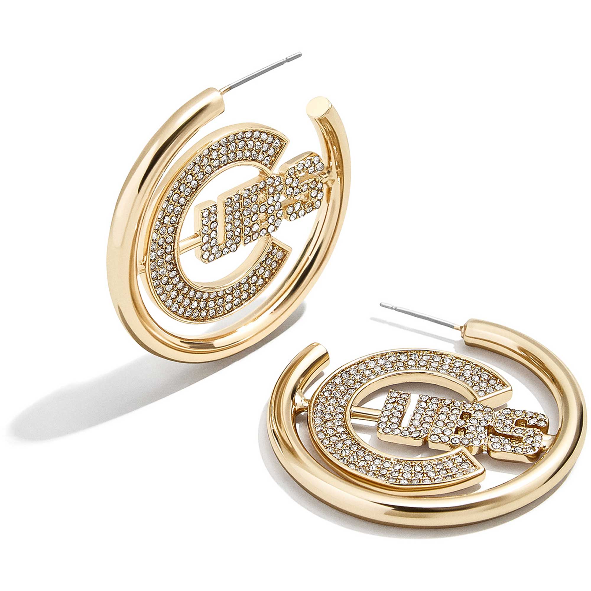 BaubleBar Chicago Cubs Hoops Earrings - Image 3