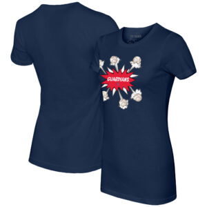 Women's Tiny Turnip Navy Cleveland Guardians Baseball Pow T-Shirt