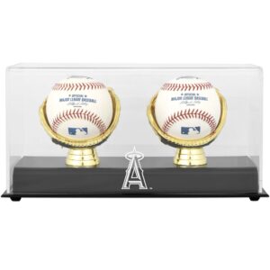 Los Angeles Angels Gold Glove Double Baseball Logo Display Case