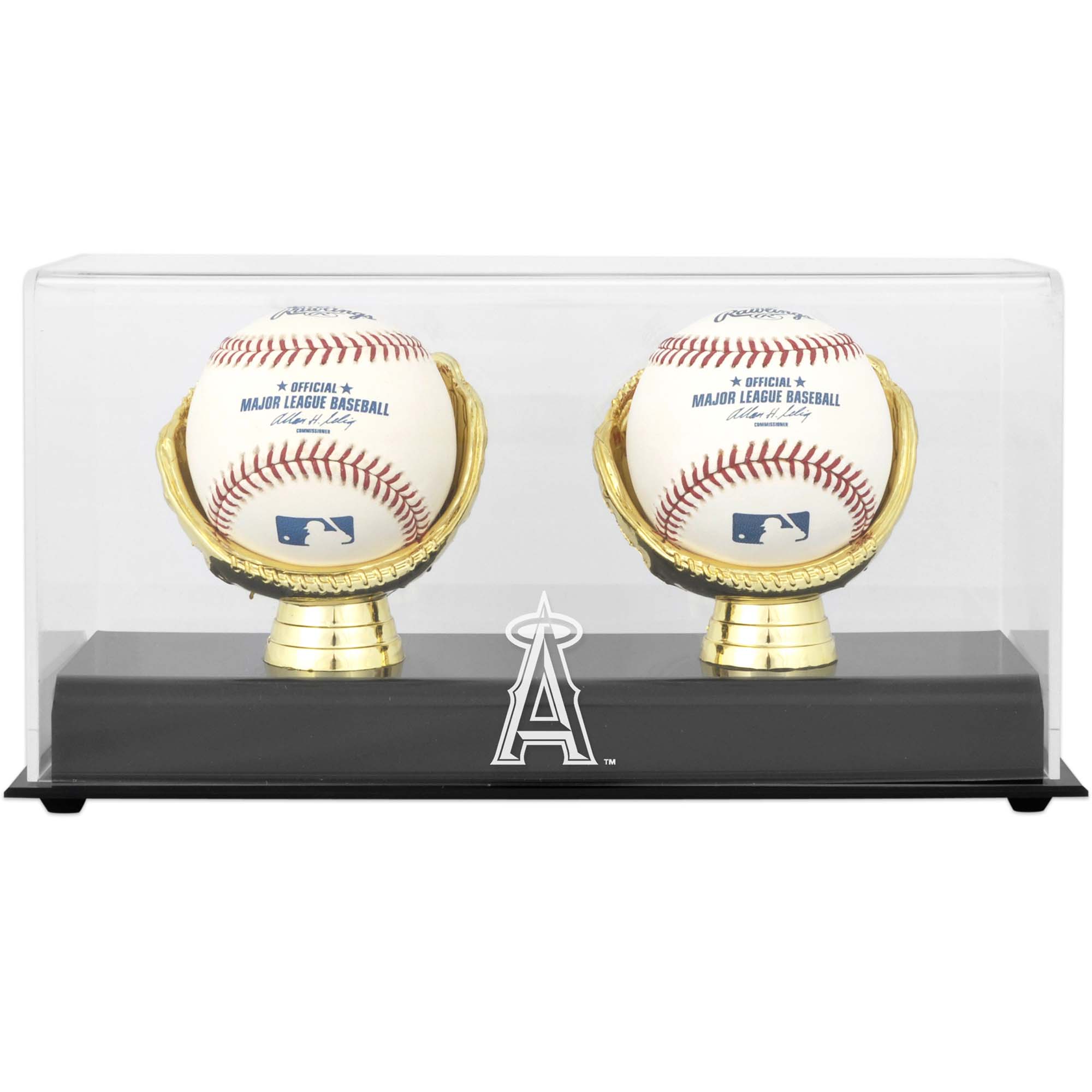 Los Angeles Angels Gold Glove Double Baseball Logo Display Case