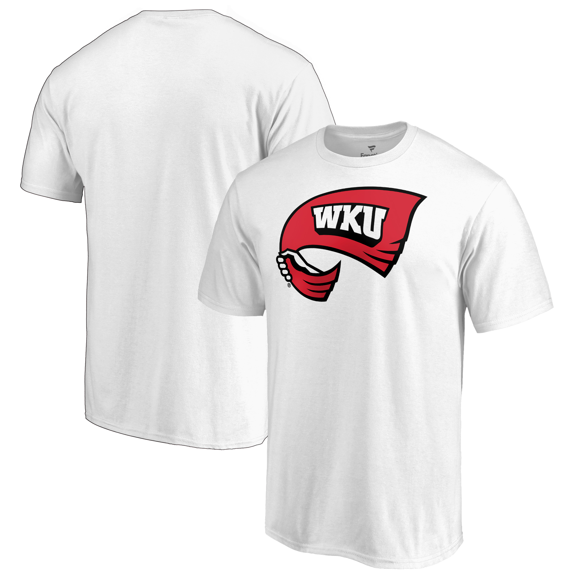 Men's White Western Kentucky Hilltoppers Primary Team Logo T-Shirt - Image 2