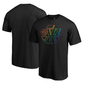 Men's Black Utah Jazz Team Pride Wordmark T-Shirt