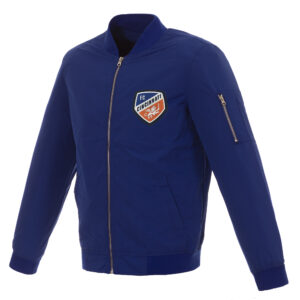 Men's JH Design Blue FC Cincinnati Nylon Full-Zip Bomber Jacket