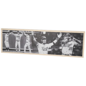 Cody Bellinger Los Angeles Dodgers Unsigned 24" x 7.75" 2019 MVP Wood Print - Art by Dave Hobrecht