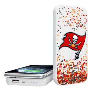 Tampa Bay Buccaneers Confetti Design Wireless 5000mAh Powerbank