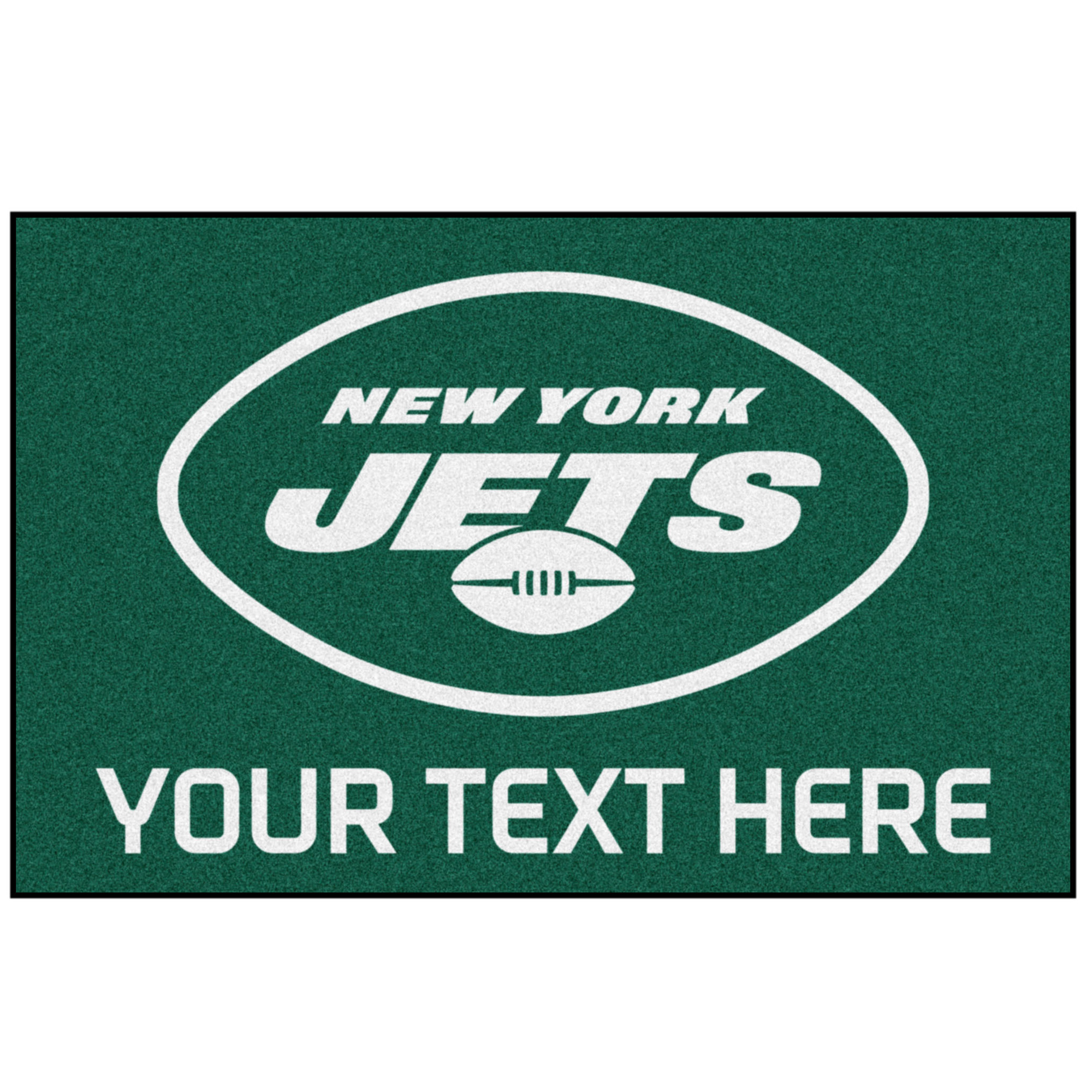 New York Jets 19'' x 30'' Personalized Accent Rug - Image 4