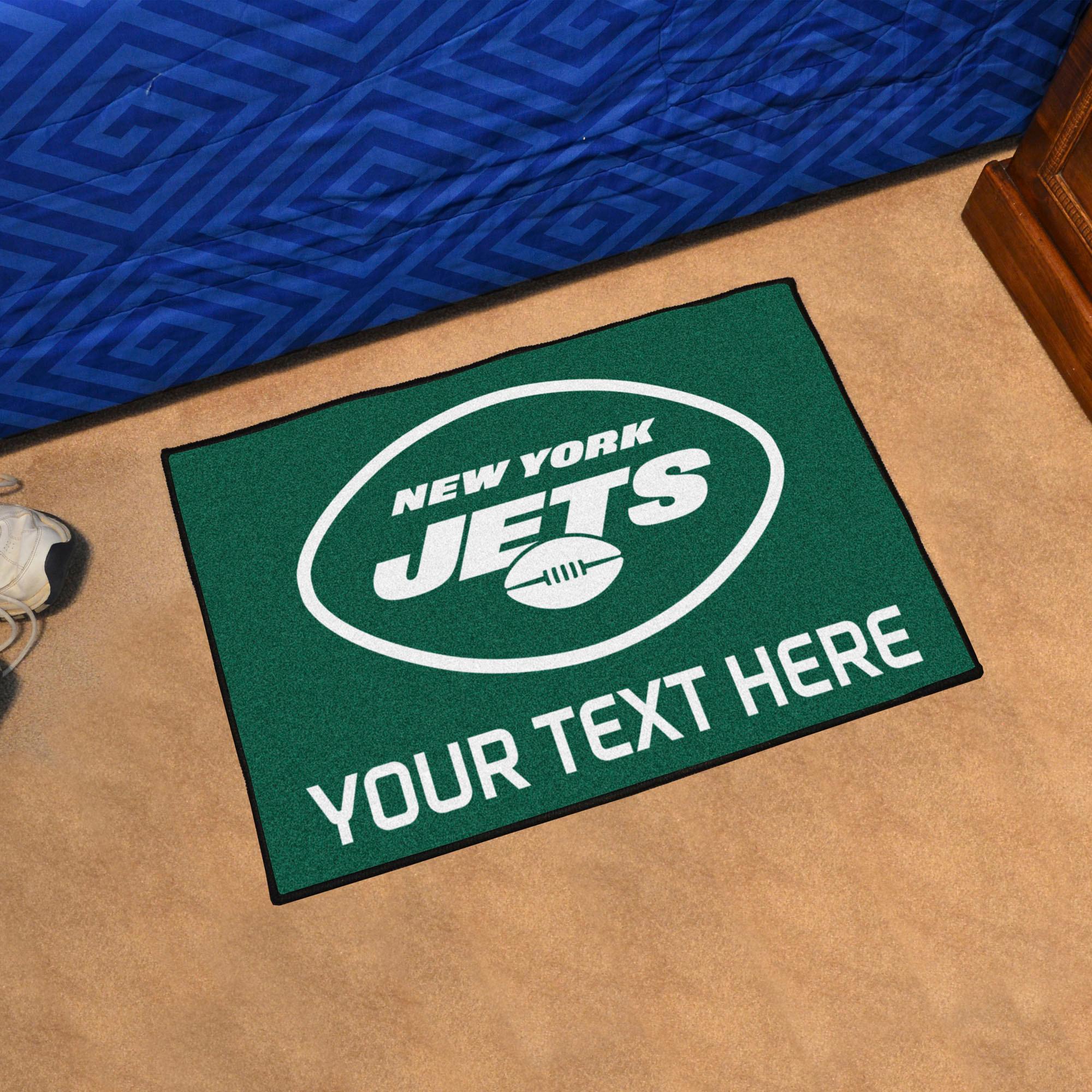 New York Jets 19'' x 30'' Personalized Accent Rug - Image 3