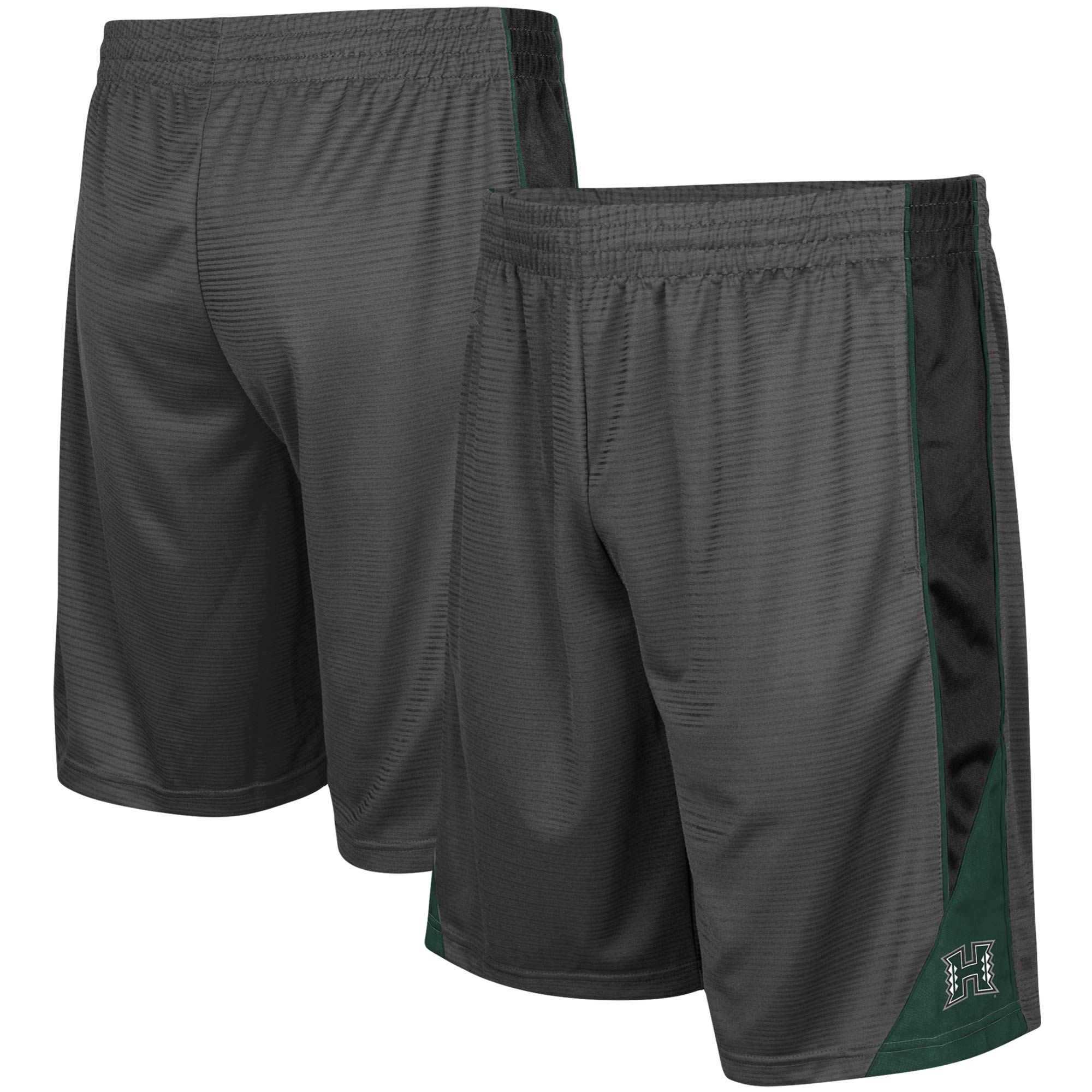Men's Colosseum Charcoal Hawaii Warriors Turnover Shorts - Image 2