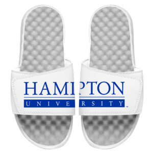 Youth ISlide White Hampton Pirates Wordmark Split Slide Sandals