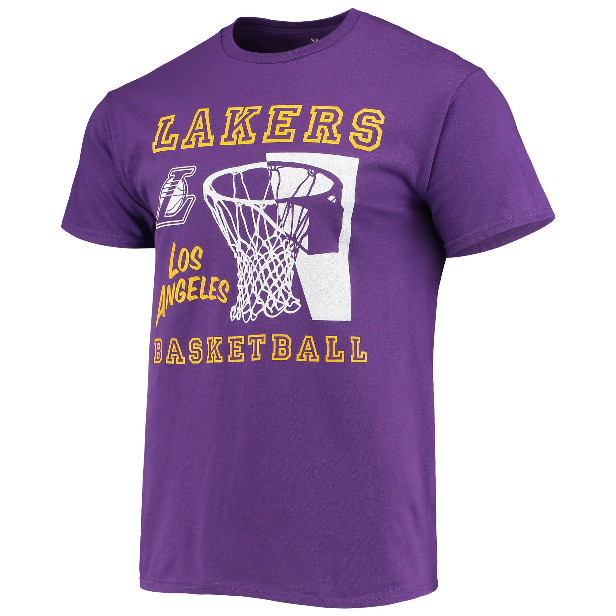 Men's Junk Food Purple Los Angeles Lakers Slam Dunk T-Shirt - Image 6
