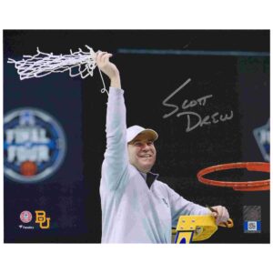 Scott Drew Baylor Bears Autographed 8" x 10" Nets Photograph