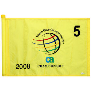 PGA TOUR Event-Used #5 Yellow Pin Flag from The CA Championship on March 20th to 23rd 2008
